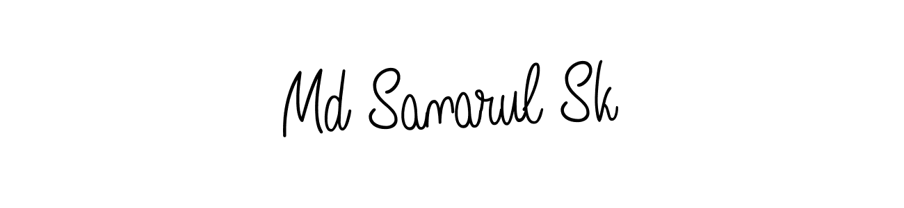 if you are searching for the best signature style for your name Md Sanarul Sk. so please give up your signature search. here we have designed multiple signature styles  using Angelique-Rose-font-FFP. Md Sanarul Sk signature style 5 images and pictures png