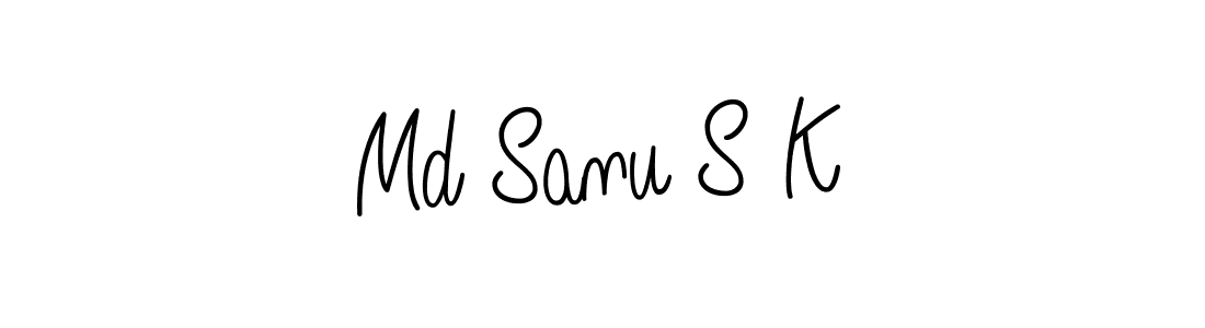 Similarly Angelique-Rose-font-FFP is the best handwritten signature design. Signature creator online .You can use it as an online autograph creator for name Md Sanu S K. Md Sanu S K signature style 5 images and pictures png