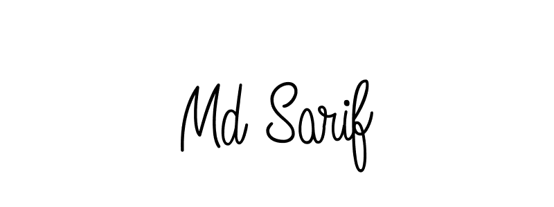Use a signature maker to create a handwritten signature online. With this signature software, you can design (Angelique-Rose-font-FFP) your own signature for name Md Sarif. Md Sarif signature style 5 images and pictures png