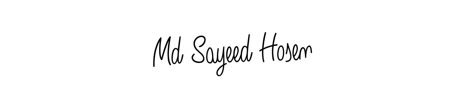 if you are searching for the best signature style for your name Md Sayeed Hosen. so please give up your signature search. here we have designed multiple signature styles  using Angelique-Rose-font-FFP. Md Sayeed Hosen signature style 5 images and pictures png