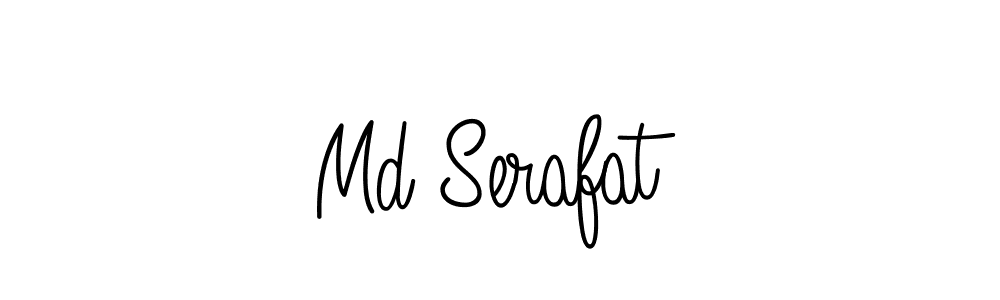 How to make Md Serafat name signature. Use Angelique-Rose-font-FFP style for creating short signs online. This is the latest handwritten sign. Md Serafat signature style 5 images and pictures png