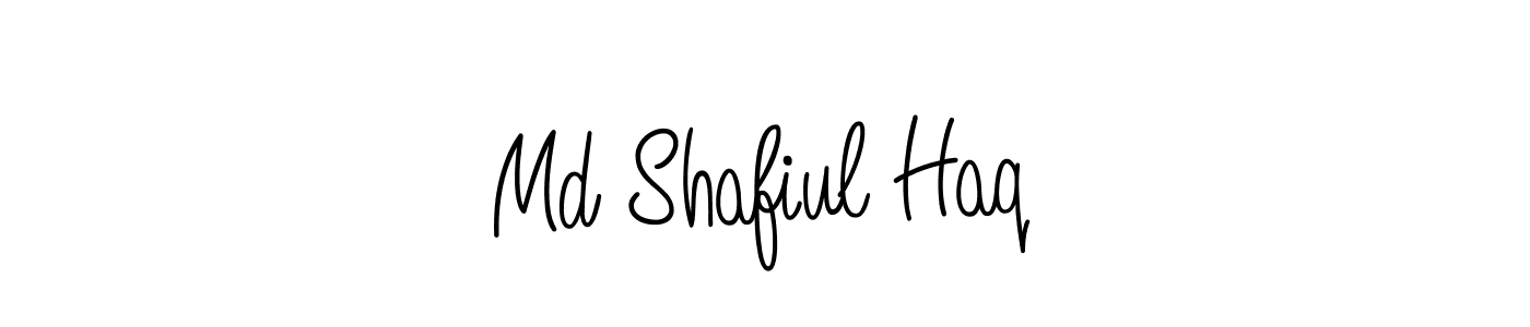 You should practise on your own different ways (Angelique-Rose-font-FFP) to write your name (Md Shafiul Haq) in signature. don't let someone else do it for you. Md Shafiul Haq signature style 5 images and pictures png