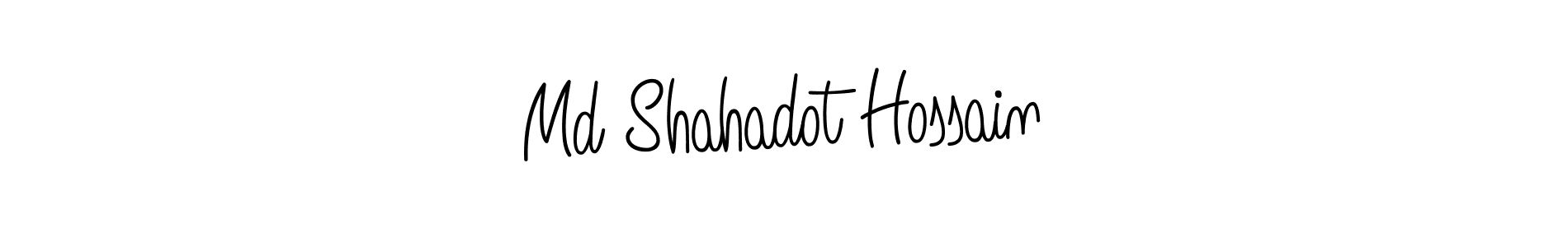 Md Shahadot Hossain stylish signature style. Best Handwritten Sign (Angelique-Rose-font-FFP) for my name. Handwritten Signature Collection Ideas for my name Md Shahadot Hossain. Md Shahadot Hossain signature style 5 images and pictures png