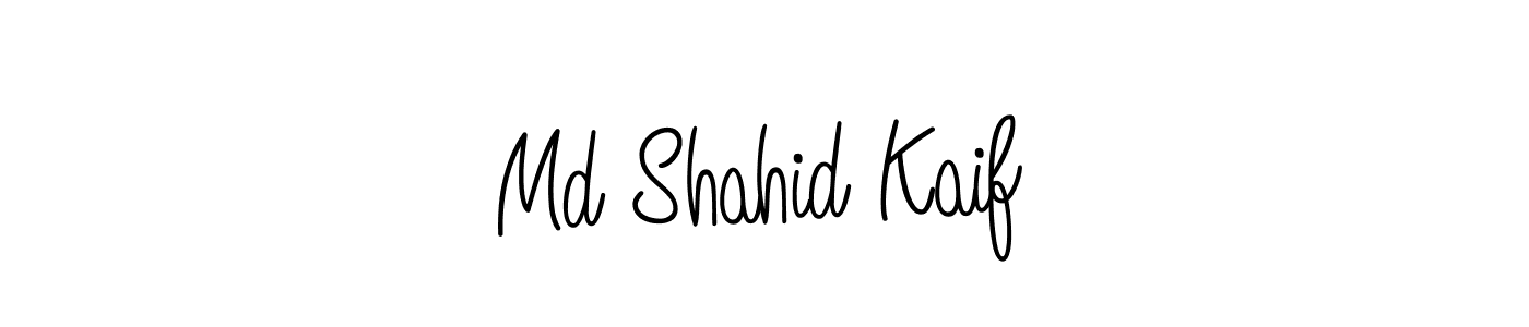 Make a beautiful signature design for name Md Shahid Kaif. With this signature (Angelique-Rose-font-FFP) style, you can create a handwritten signature for free. Md Shahid Kaif signature style 5 images and pictures png