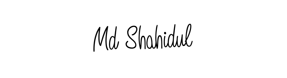 The best way (Angelique-Rose-font-FFP) to make a short signature is to pick only two or three words in your name. The name Md Shahidul include a total of six letters. For converting this name. Md Shahidul signature style 5 images and pictures png