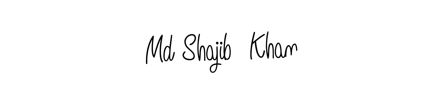 Md Shajib  Khan stylish signature style. Best Handwritten Sign (Angelique-Rose-font-FFP) for my name. Handwritten Signature Collection Ideas for my name Md Shajib  Khan. Md Shajib  Khan signature style 5 images and pictures png