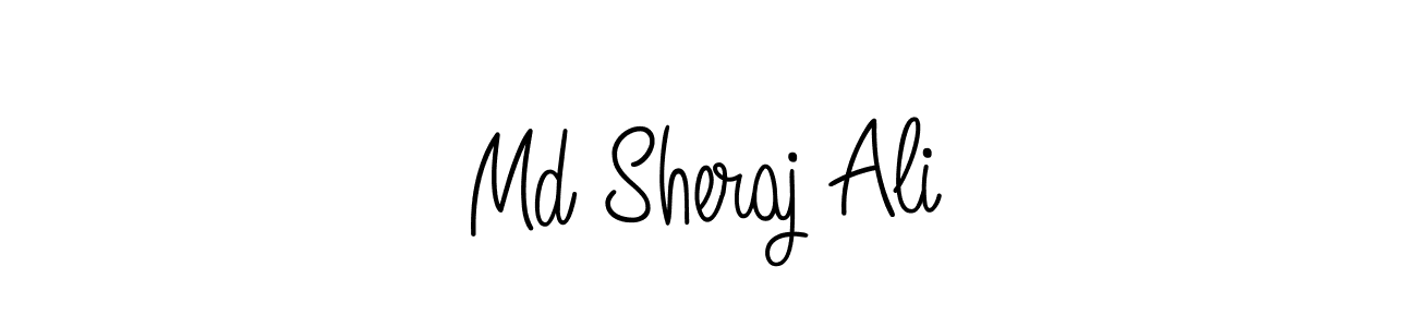 Design your own signature with our free online signature maker. With this signature software, you can create a handwritten (Angelique-Rose-font-FFP) signature for name Md Sheraj Ali. Md Sheraj Ali signature style 5 images and pictures png