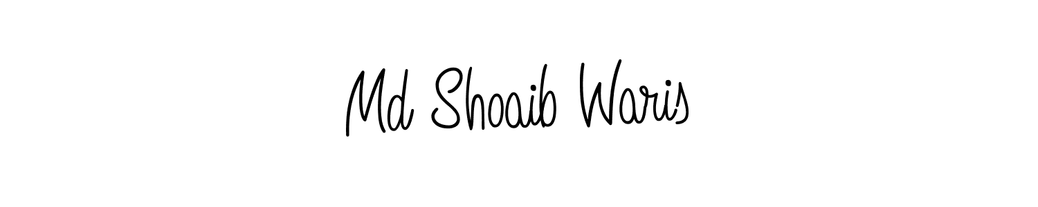 Design your own signature with our free online signature maker. With this signature software, you can create a handwritten (Angelique-Rose-font-FFP) signature for name Md Shoaib Waris. Md Shoaib Waris signature style 5 images and pictures png