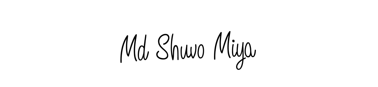 Similarly Angelique-Rose-font-FFP is the best handwritten signature design. Signature creator online .You can use it as an online autograph creator for name Md Shuvo Miya. Md Shuvo Miya signature style 5 images and pictures png