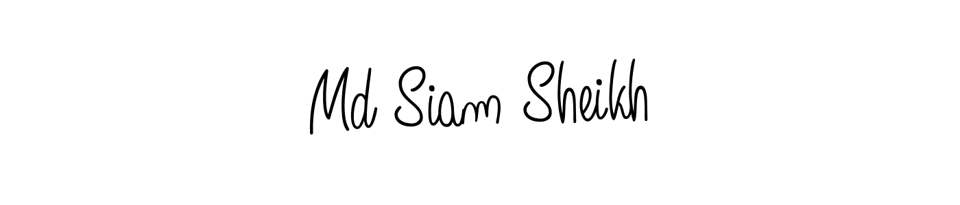 Also we have Md Siam Sheikh name is the best signature style. Create professional handwritten signature collection using Angelique-Rose-font-FFP autograph style. Md Siam Sheikh signature style 5 images and pictures png