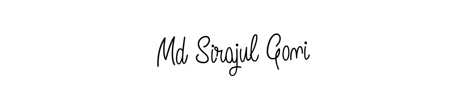 You should practise on your own different ways (Angelique-Rose-font-FFP) to write your name (Md Sirajul Goni) in signature. don't let someone else do it for you. Md Sirajul Goni signature style 5 images and pictures png