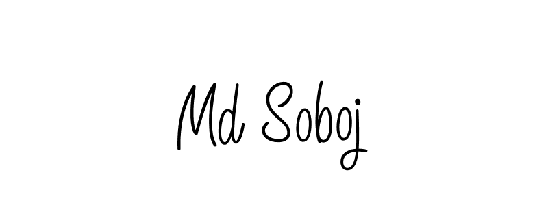 Use a signature maker to create a handwritten signature online. With this signature software, you can design (Angelique-Rose-font-FFP) your own signature for name Md Soboj. Md Soboj signature style 5 images and pictures png