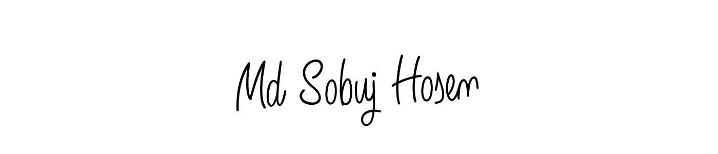 Design your own signature with our free online signature maker. With this signature software, you can create a handwritten (Angelique-Rose-font-FFP) signature for name Md Sobuj Hosen. Md Sobuj Hosen signature style 5 images and pictures png