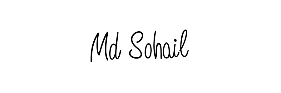 Design your own signature with our free online signature maker. With this signature software, you can create a handwritten (Angelique-Rose-font-FFP) signature for name Md Sohail. Md Sohail signature style 5 images and pictures png