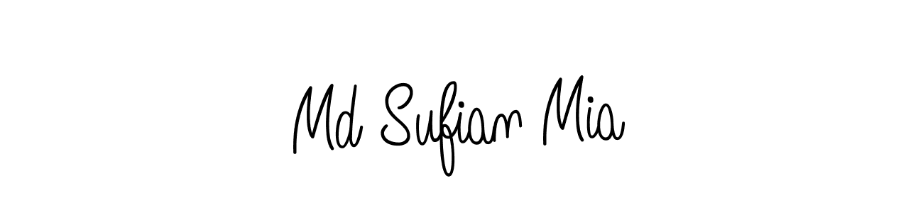 if you are searching for the best signature style for your name Md Sufian Mia. so please give up your signature search. here we have designed multiple signature styles  using Angelique-Rose-font-FFP. Md Sufian Mia signature style 5 images and pictures png