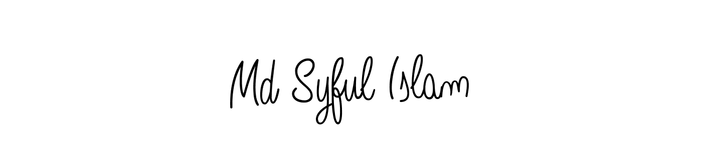 How to make Md Syful Islam name signature. Use Angelique-Rose-font-FFP style for creating short signs online. This is the latest handwritten sign. Md Syful Islam signature style 5 images and pictures png