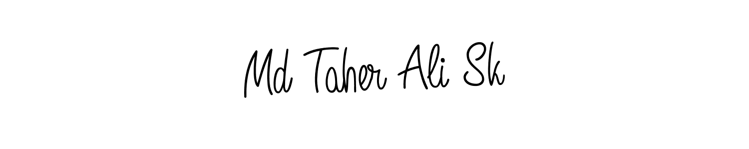 How to make Md Taher Ali Sk signature? Angelique-Rose-font-FFP is a professional autograph style. Create handwritten signature for Md Taher Ali Sk name. Md Taher Ali Sk signature style 5 images and pictures png
