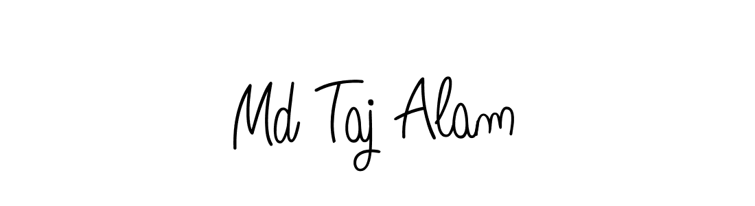 Use a signature maker to create a handwritten signature online. With this signature software, you can design (Angelique-Rose-font-FFP) your own signature for name Md Taj Alam. Md Taj Alam signature style 5 images and pictures png