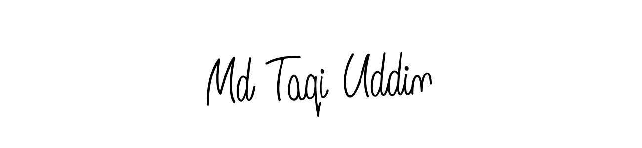Use a signature maker to create a handwritten signature online. With this signature software, you can design (Angelique-Rose-font-FFP) your own signature for name Md Taqi Uddin. Md Taqi Uddin signature style 5 images and pictures png