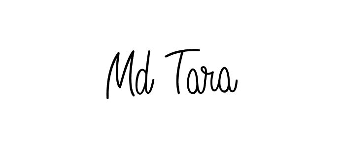 How to make Md Tara name signature. Use Angelique-Rose-font-FFP style for creating short signs online. This is the latest handwritten sign. Md Tara signature style 5 images and pictures png