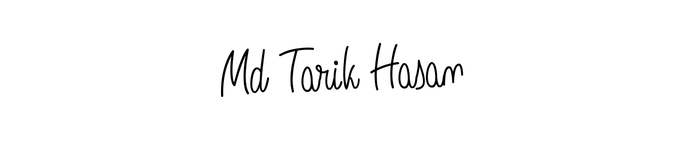 How to make Md Tarik Hasan name signature. Use Angelique-Rose-font-FFP style for creating short signs online. This is the latest handwritten sign. Md Tarik Hasan signature style 5 images and pictures png