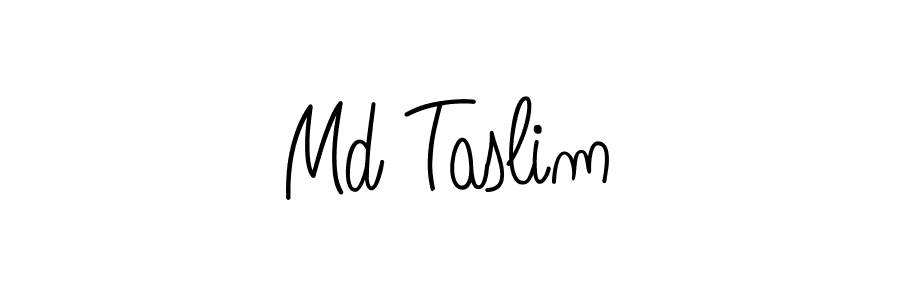 Also we have Md Taslim name is the best signature style. Create professional handwritten signature collection using Angelique-Rose-font-FFP autograph style. Md Taslim signature style 5 images and pictures png