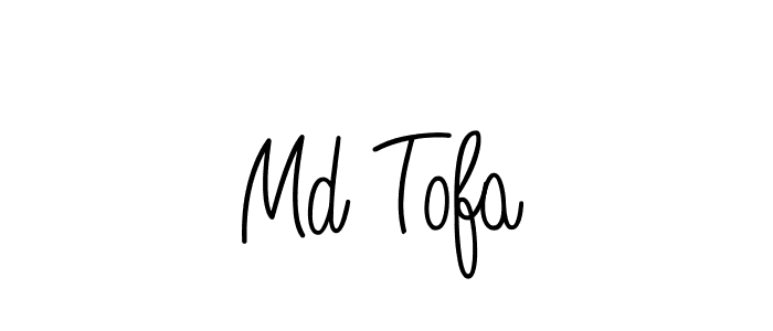 The best way (Angelique-Rose-font-FFP) to make a short signature is to pick only two or three words in your name. The name Md Tofa include a total of six letters. For converting this name. Md Tofa signature style 5 images and pictures png