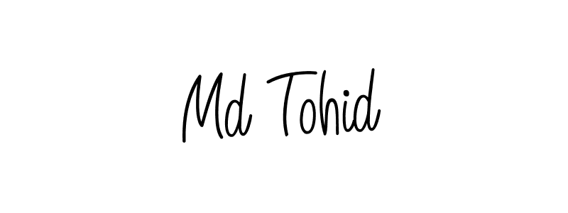 Design your own signature with our free online signature maker. With this signature software, you can create a handwritten (Angelique-Rose-font-FFP) signature for name Md Tohid. Md Tohid signature style 5 images and pictures png