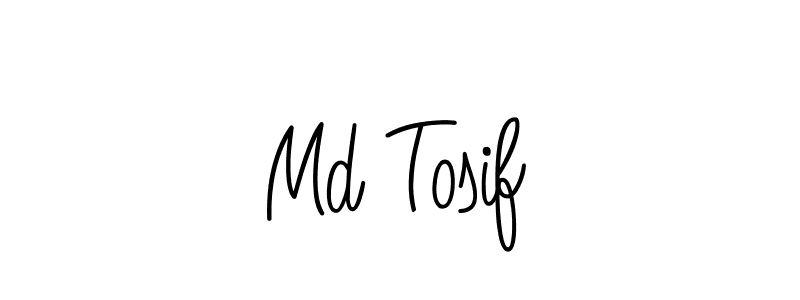 Create a beautiful signature design for name Md Tosif. With this signature (Angelique-Rose-font-FFP) fonts, you can make a handwritten signature for free. Md Tosif signature style 5 images and pictures png