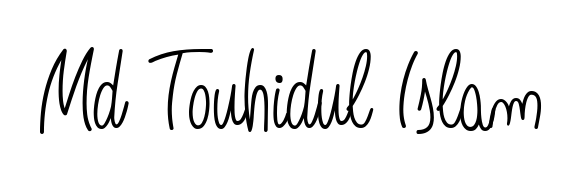 Practice writing Md Touhidul Islam with the flow of Angelique-Rose-font-FFP lettering. A fantastic source of inspiration for developing your personal signature style. Md Touhidul Islam signature style 5 images and pictures png