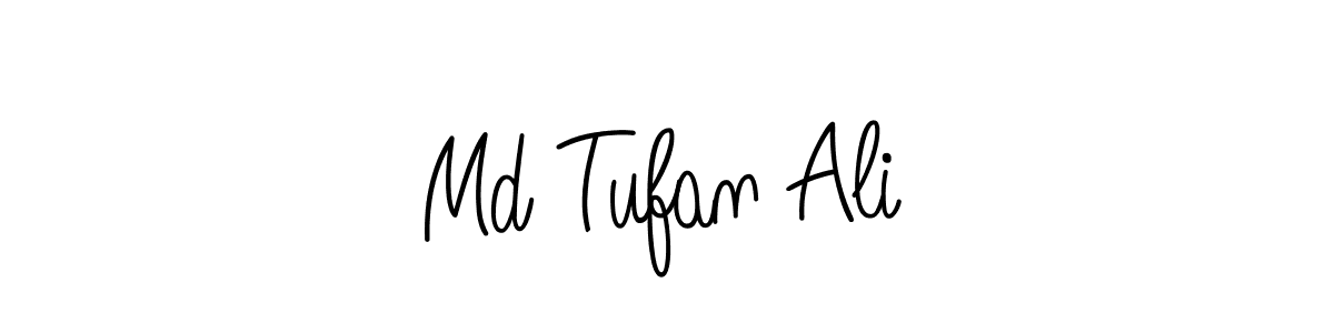 You should practise on your own different ways (Angelique-Rose-font-FFP) to write your name (Md Tufan Ali) in signature. don't let someone else do it for you. Md Tufan Ali signature style 5 images and pictures png