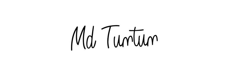 Make a beautiful signature design for name Md Tuntun. Use this online signature maker to create a handwritten signature for free. Md Tuntun signature style 5 images and pictures png