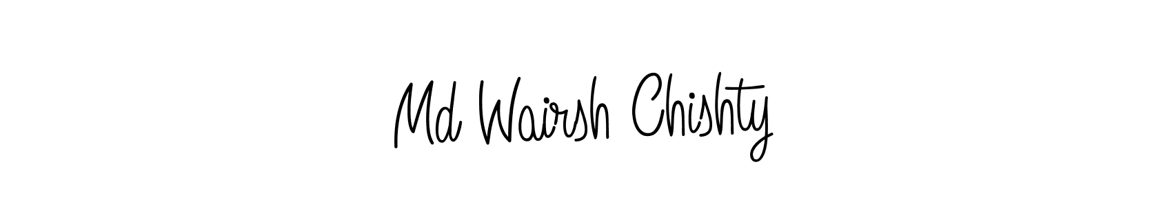 How to make Md Wairsh Chishty signature? Angelique-Rose-font-FFP is a professional autograph style. Create handwritten signature for Md Wairsh Chishty name. Md Wairsh Chishty signature style 5 images and pictures png