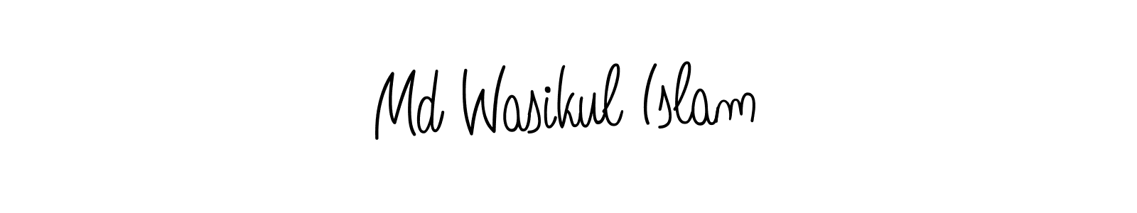 You should practise on your own different ways (Angelique-Rose-font-FFP) to write your name (Md Wasikul Islam) in signature. don't let someone else do it for you. Md Wasikul Islam signature style 5 images and pictures png