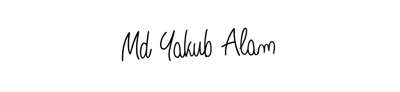 Angelique-Rose-font-FFP is a professional signature style that is perfect for those who want to add a touch of class to their signature. It is also a great choice for those who want to make their signature more unique. Get Md Yakub Alam name to fancy signature for free. Md Yakub Alam signature style 5 images and pictures png