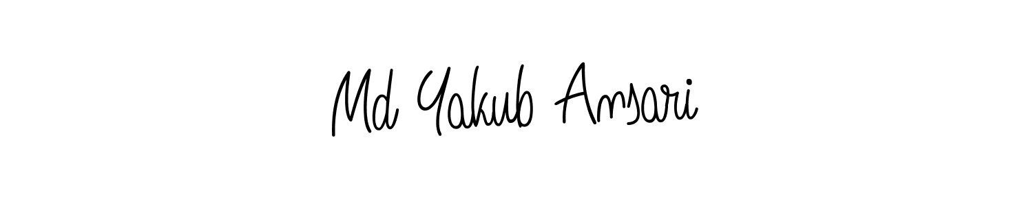 Angelique-Rose-font-FFP is a professional signature style that is perfect for those who want to add a touch of class to their signature. It is also a great choice for those who want to make their signature more unique. Get Md Yakub Ansari name to fancy signature for free. Md Yakub Ansari signature style 5 images and pictures png