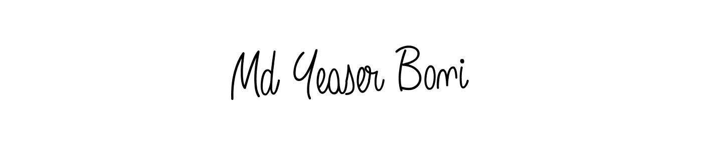 if you are searching for the best signature style for your name Md Yeaser Boni. so please give up your signature search. here we have designed multiple signature styles  using Angelique-Rose-font-FFP. Md Yeaser Boni signature style 5 images and pictures png