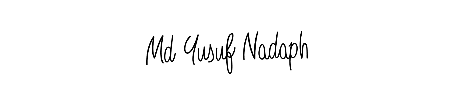 It looks lik you need a new signature style for name Md Yusuf Nadaph. Design unique handwritten (Angelique-Rose-font-FFP) signature with our free signature maker in just a few clicks. Md Yusuf Nadaph signature style 5 images and pictures png