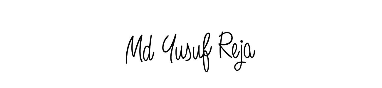 if you are searching for the best signature style for your name Md Yusuf Reja. so please give up your signature search. here we have designed multiple signature styles  using Angelique-Rose-font-FFP. Md Yusuf Reja signature style 5 images and pictures png