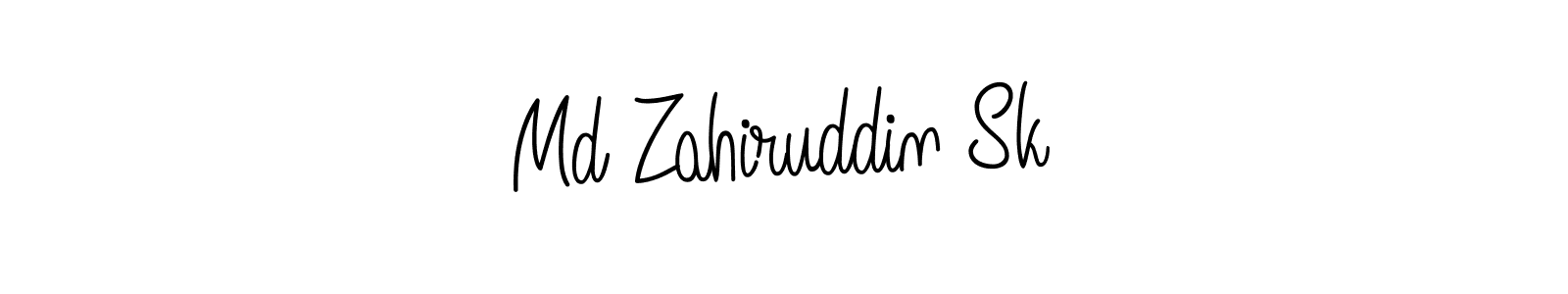 Design your own signature with our free online signature maker. With this signature software, you can create a handwritten (Angelique-Rose-font-FFP) signature for name Md Zahiruddin Sk. Md Zahiruddin Sk signature style 5 images and pictures png