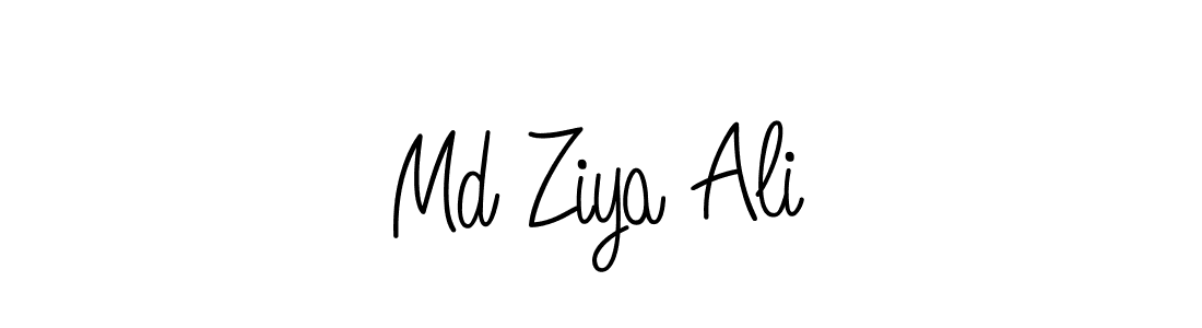 Create a beautiful signature design for name Md Ziya Ali. With this signature (Angelique-Rose-font-FFP) fonts, you can make a handwritten signature for free. Md Ziya Ali signature style 5 images and pictures png