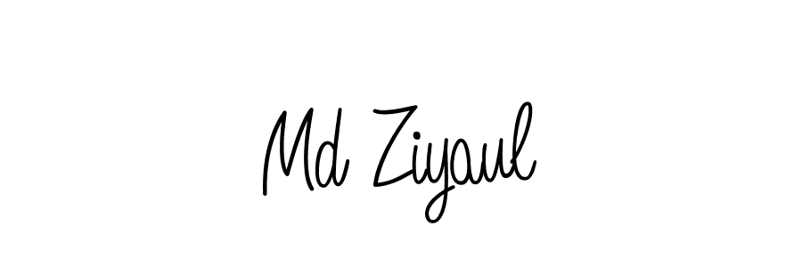 Design your own signature with our free online signature maker. With this signature software, you can create a handwritten (Angelique-Rose-font-FFP) signature for name Md Ziyaul. Md Ziyaul signature style 5 images and pictures png
