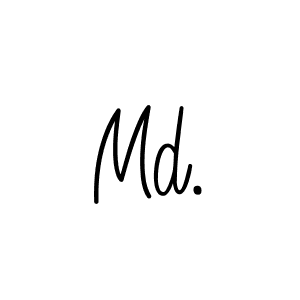 Make a beautiful signature design for name Md.. Use this online signature maker to create a handwritten signature for free. Md. signature style 5 images and pictures png