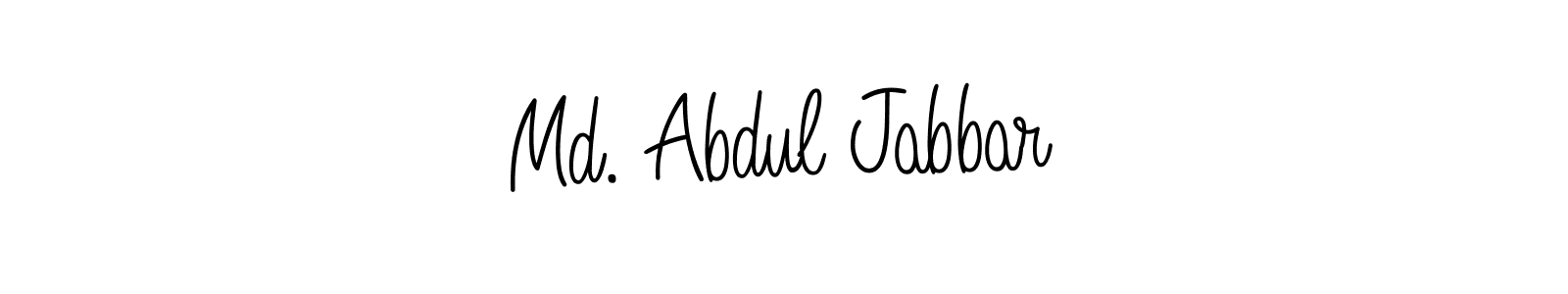 Make a beautiful signature design for name Md. Abdul Jabbar. With this signature (Angelique-Rose-font-FFP) style, you can create a handwritten signature for free. Md. Abdul Jabbar signature style 5 images and pictures png