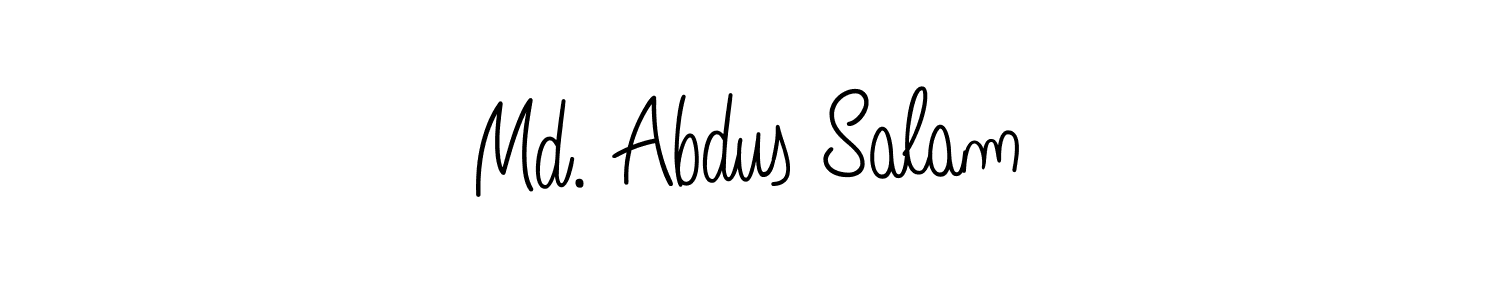 How to make Md. Abdus Salam signature? Angelique-Rose-font-FFP is a professional autograph style. Create handwritten signature for Md. Abdus Salam name. Md. Abdus Salam signature style 5 images and pictures png