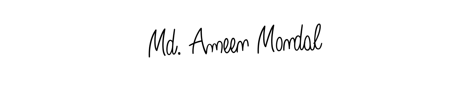 This is the best signature style for the Md. Ameen Mondal name. Also you like these signature font (Angelique-Rose-font-FFP). Mix name signature. Md. Ameen Mondal signature style 5 images and pictures png