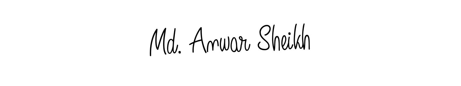 Make a beautiful signature design for name Md. Anwar Sheikh. With this signature (Angelique-Rose-font-FFP) style, you can create a handwritten signature for free. Md. Anwar Sheikh signature style 5 images and pictures png