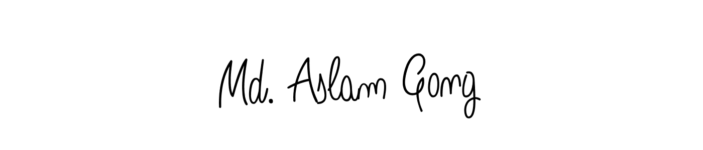 Here are the top 10 professional signature styles for the name Md. Aslam Gong. These are the best autograph styles you can use for your name. Md. Aslam Gong signature style 5 images and pictures png