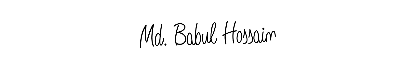 This is the best signature style for the Md. Babul Hossain name. Also you like these signature font (Angelique-Rose-font-FFP). Mix name signature. Md. Babul Hossain signature style 5 images and pictures png