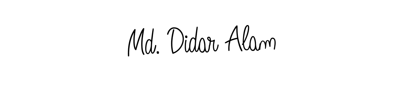 You should practise on your own different ways (Angelique-Rose-font-FFP) to write your name (Md. Didar Alam) in signature. don't let someone else do it for you. Md. Didar Alam signature style 5 images and pictures png